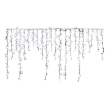 Cascata Led 100l Fixo Branca 2.5m Macho E Femea 220v 3505 Luzes Branco Foto mini 1