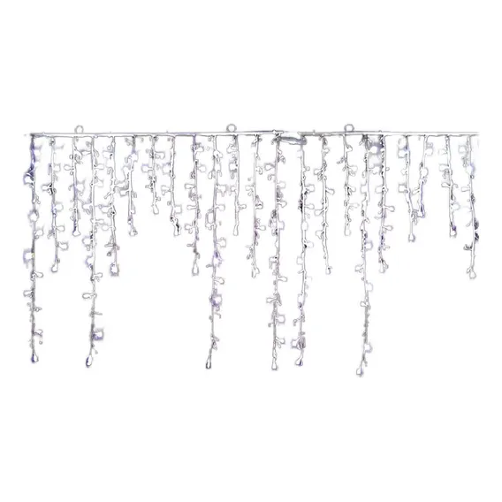Cascata Led 100l Fixo Branca 2.5m Macho E Femea 220v 3505 Luzes Branco Foto 1