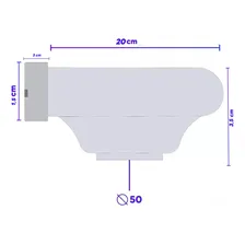 Cascata Para Piscina 100cm Embutir Em Fibra Bico Aço Inox Foto mini  2