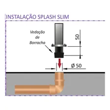 Cascata Para Piscina Cano 50mm Tubular Em Aço Inox Sodramar Foto mini  3