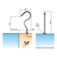 Cascata Para Piscina Cano 50mm Tubular Em Aço Inox Sodramar Foto mini  2
