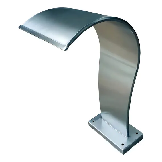 Cascata Para Piscina Naja Em Aço Inox 316 Pequena 60x30 Cm Foto 1