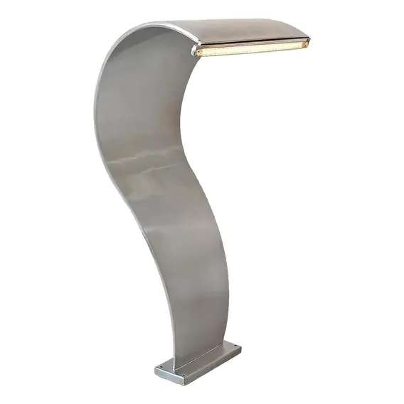 Cascata Para Piscina Naja Grande 105x50cm Com Led Rgb Evald Foto 1
