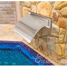 Cascata Parede Piscina Wave Aço Inox 40cm Pronta Entrega Foto mini 3
