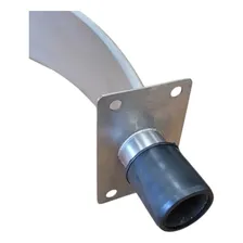Cascata Piscina Aço Inox Escovado 50cm Base Reta Engate Soft Foto mini 2