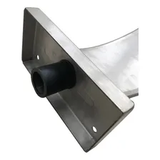 Cascata Piscina Aço Inox Escovado 50cm Base Reta Engate Soft Foto mini 4