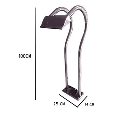 Cascata Piscinas Grande Duplo X 100cm Aço Inox Sobrepor Chão Foto mini 4