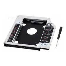 Case Adaptador Dvd Para Hd / Ssd Notebook Drive Caddy 12.7mm Foto mini 1