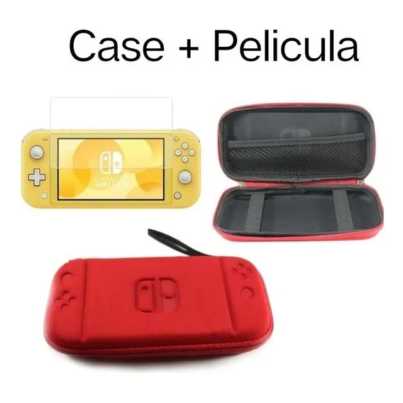Case Capa Nintendo Switch Lite + Película De Vidro Foto 1