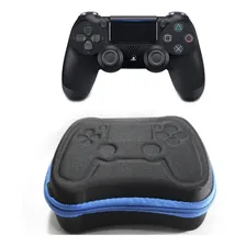 Case Estojo Para Transporte Controle Ps4 Dualshock - Azul Cor Preto Zíper Azul Foto mini 1