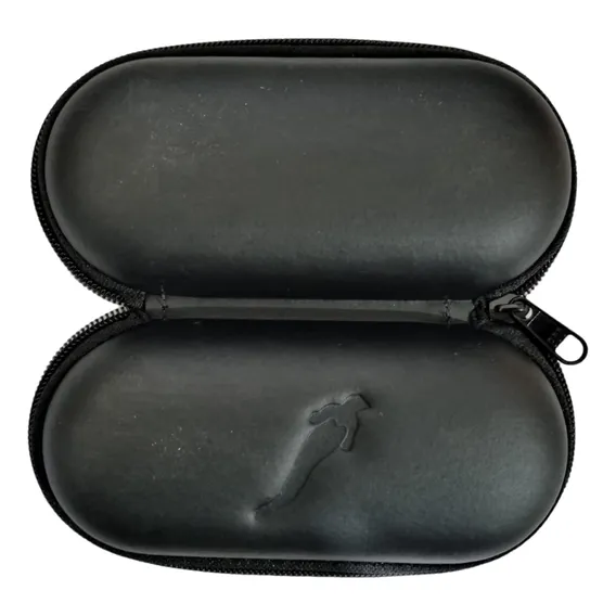 Case Estojo Porta Óculos Chilli Beans 16x8x2cm P Ziper Cor Preto Foto 1