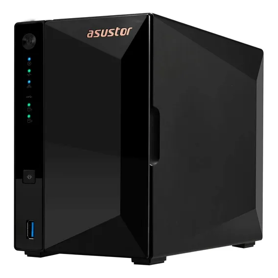 Case Hd 3,5 Sata Rede Nas P/2 Hd Asustor Drivestor 2 Pro Cor Preto Foto 1