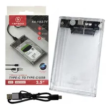 Case Hd Externo Usb 3.0 Hd 2.5 Notebook Pc Ps4 Transparente Foto mini  3