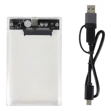 Case Hd Externo Usb 3.0 Hd 2.5 Notebook Pc Ps4 Transparente Foto mini  2