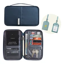 Case organizador passaporte carteira Oxford Azul Foto  mini 1