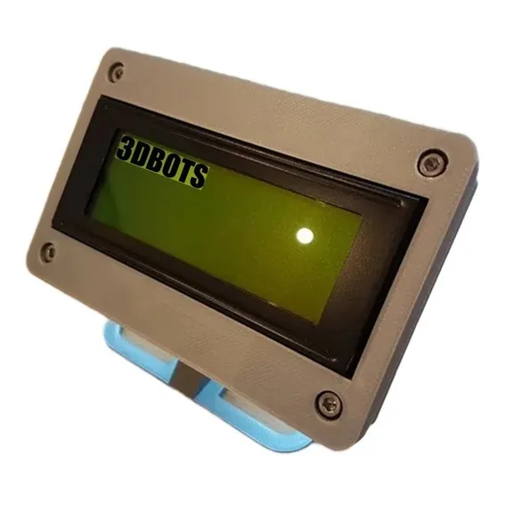 Case Para Display De Lcd 20x4- Base 45 Graus Foto 1