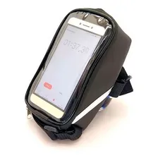 Case Porta Celular Bicicleta Bolsa Quadro Smartphone Preto Foto mini 1