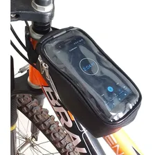 Case Porta Celular Bicicleta Bolsa Quadro Smartphone Preto Foto mini 4