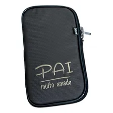 Case Porta Passaporte Documento Carteira Bolsa Cartão Viajem Desenho Do Tecido Pai Foto mini 1