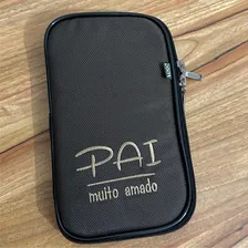 Case Porta Passaporte Documento Carteira Bolsa Cartão Viajem Desenho Do Tecido Pai Foto mini 3