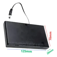 Case Suporte Com Plug P4 E Chave Liga Desliga Transforma 8 pilhas Aa em 12V Foto mini 3