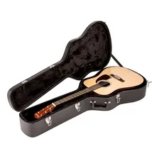 Case Violão Fender Flat Top Dreadnought Folk Preto Foto mini  3