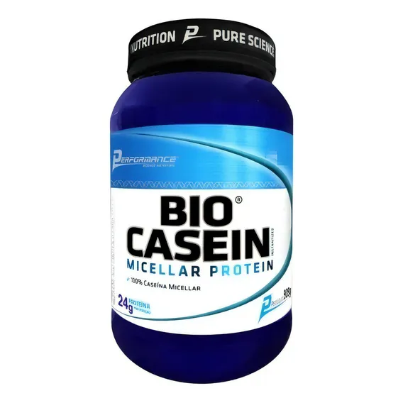 Caseína Bio Casein 909g - Performance Nutrition Original Sabor Morango Foto 1