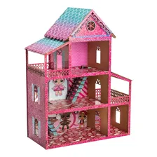 Casinha Boneca 36 Moveis Com Parquinho Desmontados Foto mini 3