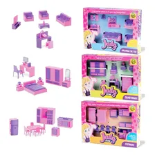 Casinha Boneca Quarto + Cozinha + Sala Brinquedo Menina Judy Foto mini 1