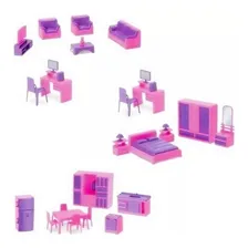 Casinha Boneca Quarto + Cozinha + Sala Brinquedo Menina Judy Foto mini 3