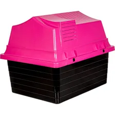 Casinha Cachorro Pequeno Porte N.2 Animais Domésticos Rosa Foto mini  3