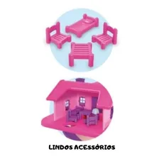 Casinha De Boneca Bella Vila Casa Com Balanço E Escorregador Foto mini 3