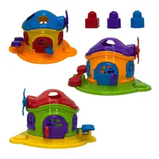 Casinha De Brinquedo Cogumelo Com Cata Vento E Com Gangorra Foto mini 1