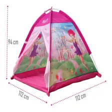 Casinha Infantil Cabana Barraca Castelo Das Princesas Rosa Foto mini  2