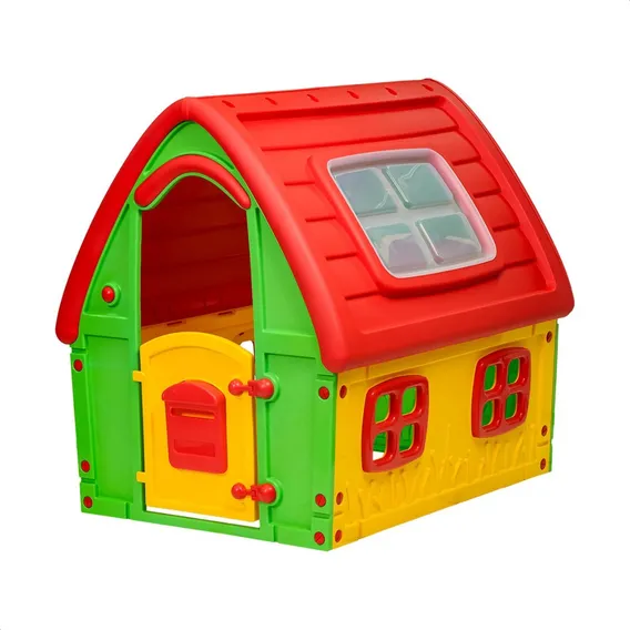 Casinha Infantil Playground Grande Plástico Colorida Zippy Cor Amarelo Foto 1