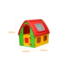 Casinha Infantil Playground Grande Plástico Colorida Zippy Cor Amarelo Foto mini 4