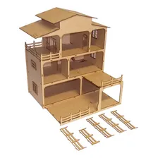 Casinha Para Bonecas Kit Mansão + 35 Miniaturas De Moveis Foto mini 4