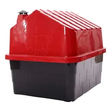 Casinha Para CĂŁes Com ChaminĂ© Durapets NÂș3 - Vermelha Foto mini 3