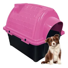 Casinha Pet Iglu Para Cachorros N5 Furacão Pet Cor Rosa Foto  mini 1