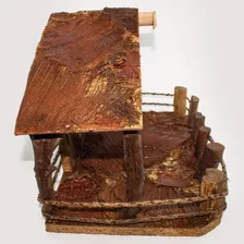 Casinha Rústica Presépio Madeira 40 Cm N3 Foto mini 4