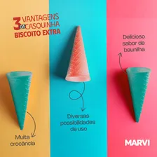 Casquinha Colorida Para Sorvete Sem Ad. De Açúcar Marvi 21g Foto mini 3
