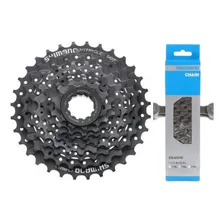 Cassete Altus Hg31 11-30 8v + Corrente Shimano Hg40 8v Foto mini 1
