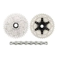 Cassete Catraca K7 Sunrace Ms3 10v 11x42 + Corrente 10v 116l Cor Prata Foto mini 4