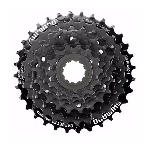 Cassete K7 Shimano 8v Hg200 Index 12/32d Preto Mtb Ou Speed Foto 1