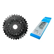 Cassete Shimano Hg200 12-32d + Corrente Hg40 - 8v 16v 24v Foto mini 1