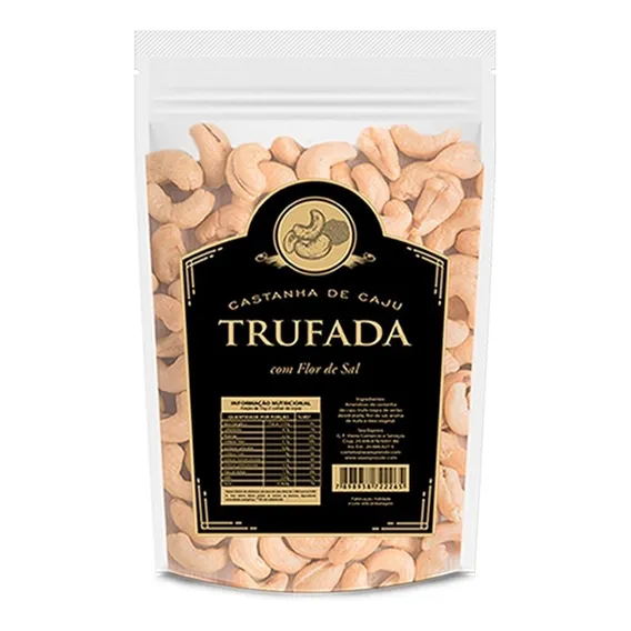 Castanha De Caju Trufada Com Flor De Sal - Trufa Negra Foto 1