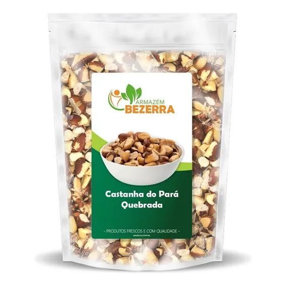 Castanha Do Pará Quebrada Sem Casca - 500g Foto 1