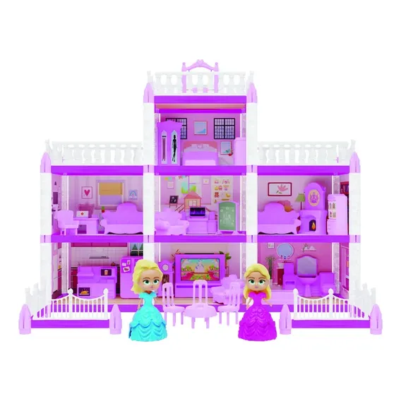 Castelinho Casa Da Princesa 160 Com 2 Bonecas Foto 1