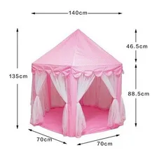 Castelo Princesas Tenda Cabana Toca Rosa Infantil Foto mini 2