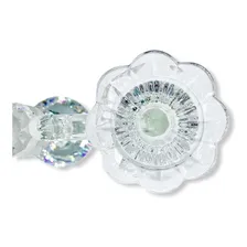 Castiçal Candelabro Vidro Cristal Porta 3 Vela Diamond Foto mini 3